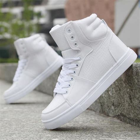 White High Top Shoes 